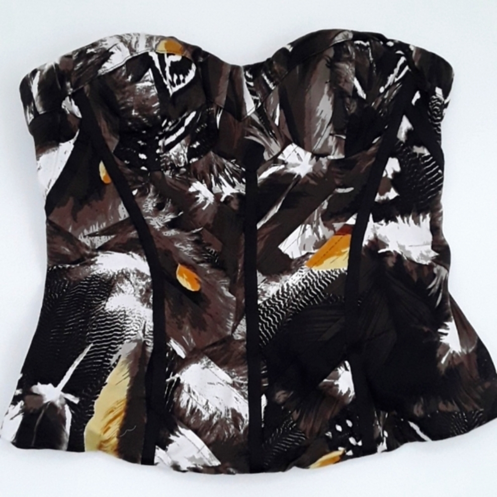 BEBE STRAPLESS FITTED TOP